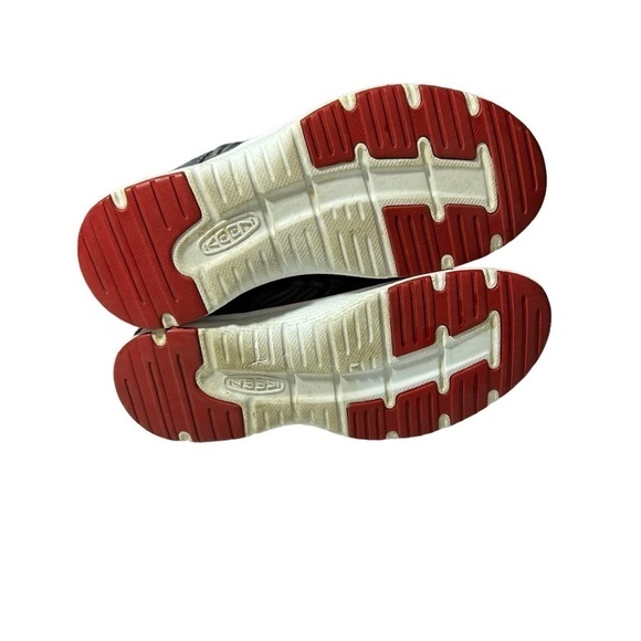 Keen Uneek O2 Sport Sandals Magnet Tango Red Gray Boy Girl 2 youth 1015485 Shoes - Picture 4 of 6